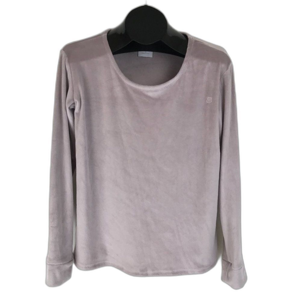 Born Scoop Neck Pullover Sweater Women's Size Small Purple Relaxed Soft Outdoor